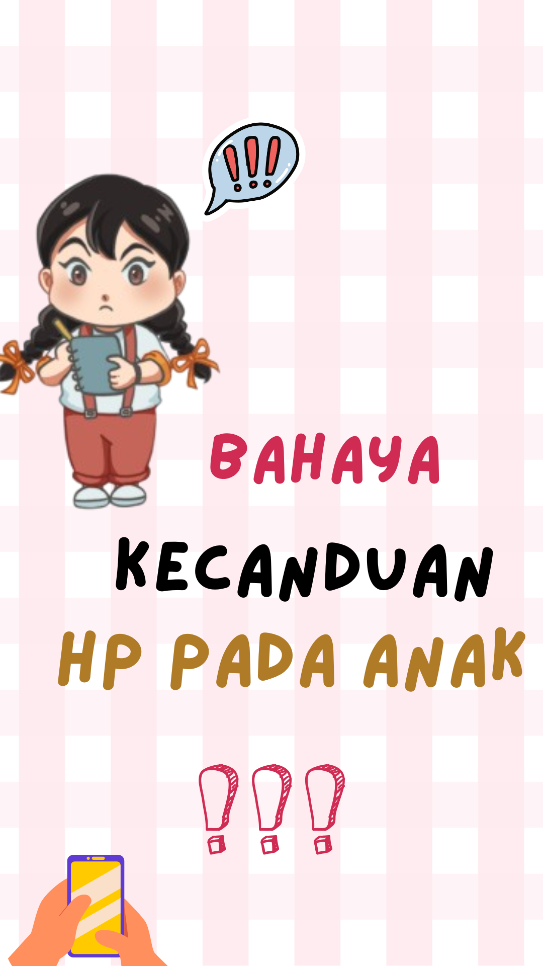 BAHAYA ANAK KECANDUAN HP!!!