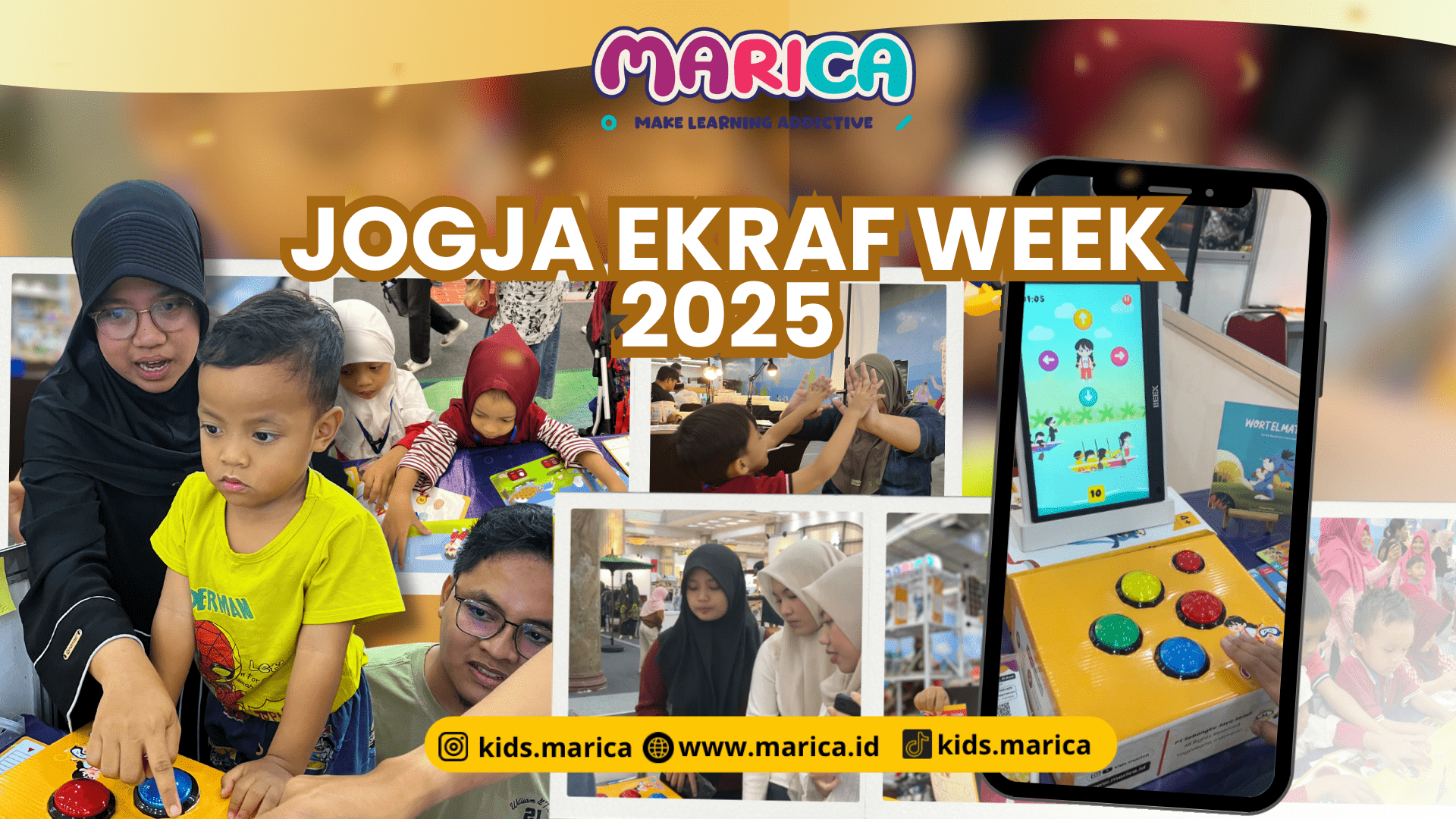 Marica Meriahkan Jogja Ekraf Week 2025: Edukasi Anak dan Launching “Pacu Jalur” Jadi Sorotan Publik